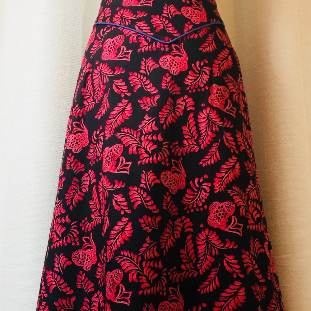 Peruvian Connection Cotton A line Skirt
